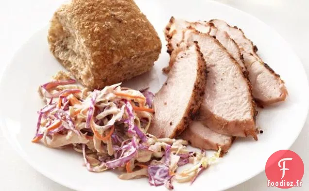Dinde Grillée À La Salade De Chou