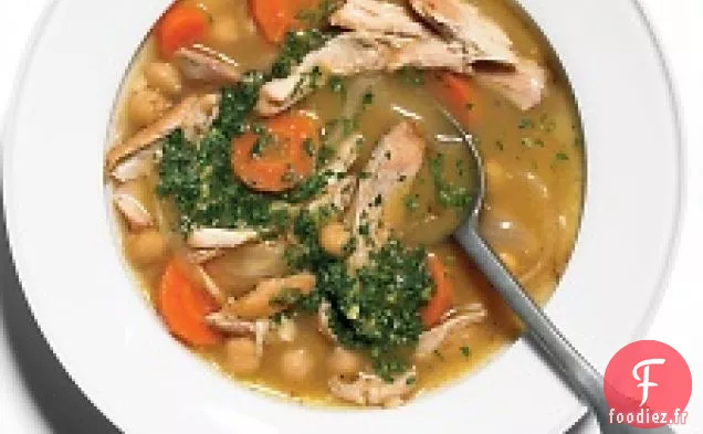 Soupe De Poulet Et Pois Chiches