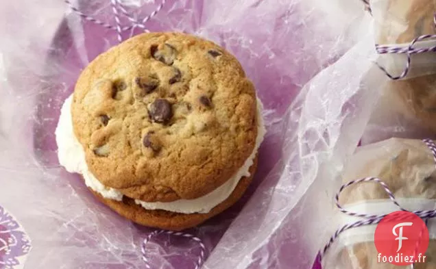 Sandwich à la Crème Glacée aux Pépites de Chocolat