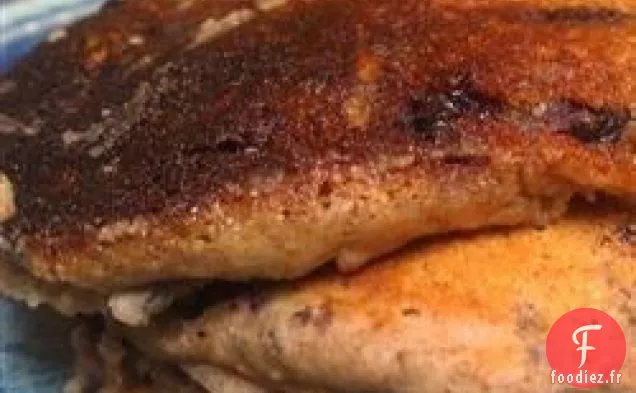 Crêpes Végétaliennes à l'Ancienne aux Myrtilles