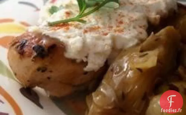 Poulet aux Artichauts et Fromage de Chèvre