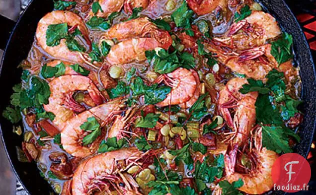 Ragoût de Crevettes et de Saucisses