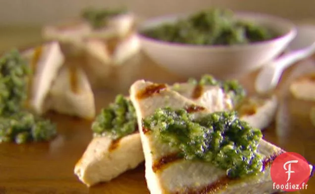 Tofu grillé avec Asiago et Pesto de Noix