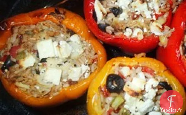 Poivrons Farcis à la Feta et à l'Artichaut de Nick's