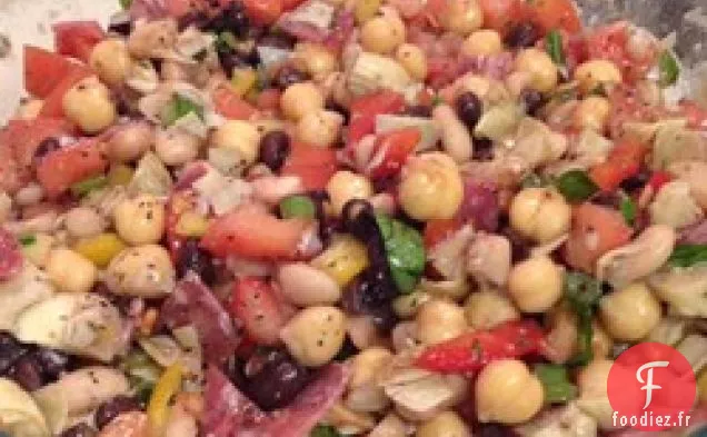 Salade de Trois Haricots et Artichauts du Nouvel An