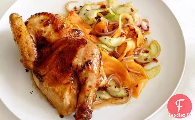 Poules Glacées Au Concombre - Salade De Cantaloup