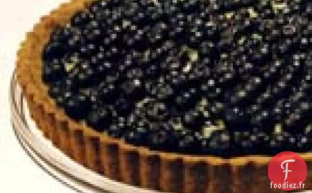 Tarte à la Crème aux Myrtilles