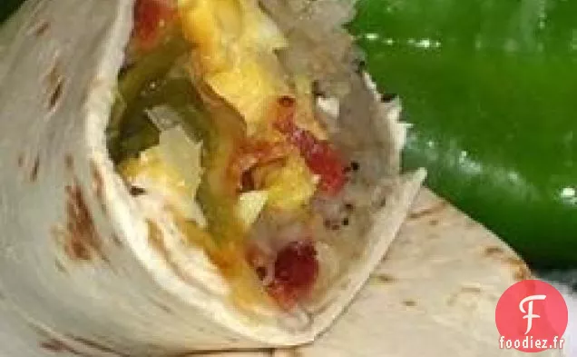 Burritos de Petit déjeuner au Chili Vert du Nouveau-Mexique