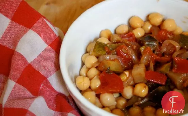 Mangez pour huit dollars: Ratatouille et Pois chiches