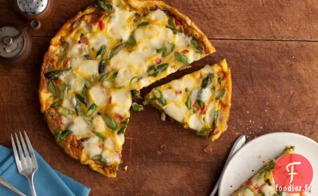 Frittata aux Asperges, Tomates et Fontina