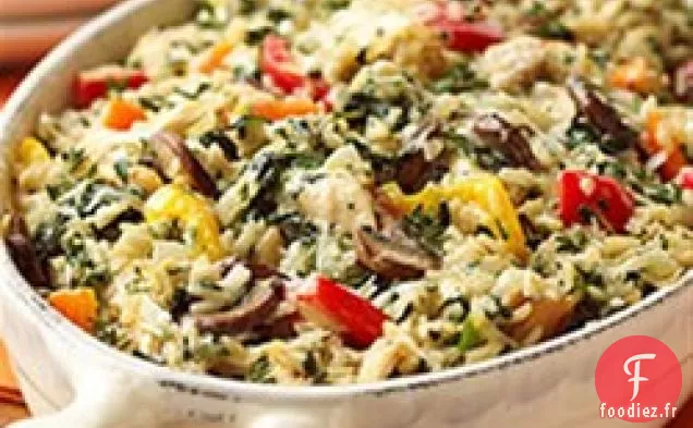 Casserole Crémeuse De Poulet et de Légumes