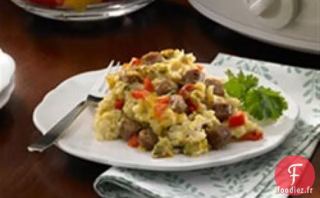 Cocotte de Petit-déjeuner de Nuit à la Mijoteuse