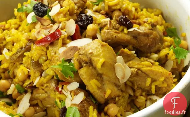 Pilaf de Poulet et Pois Chiches