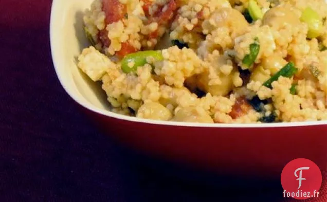 Sain et délicieux: Couscous aux Pois Chiches, Tomate et Edamame