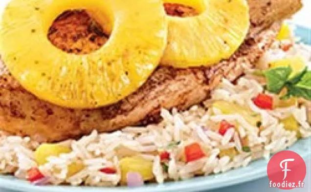 Poulet Épicé à l'Ananas et Riz