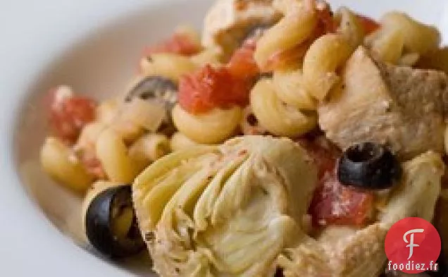 Pâtes au Poulet Grecques