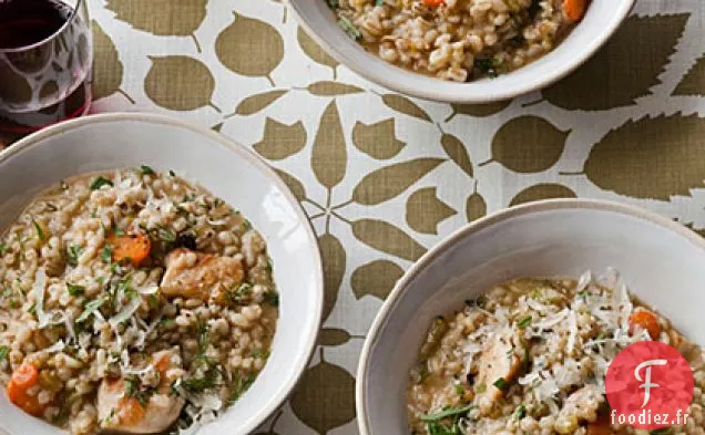Ragoût de Poulet et d'Orge à l'aneth et au Citron