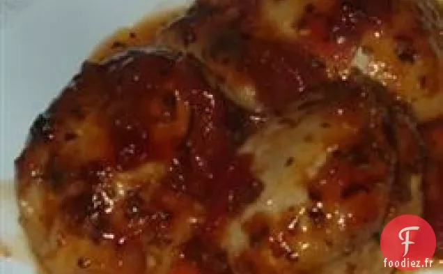 Poulet Grillé avec Sauce Barbecue Salsa