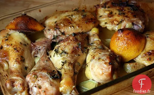 Poulet Au Citron Et à l'Ail