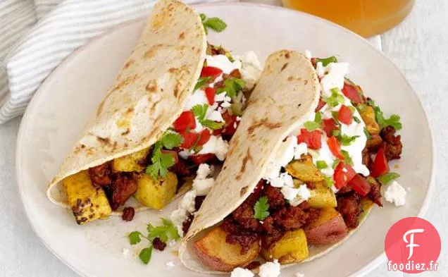 Tacos de Pommes de Terre au Chorizo