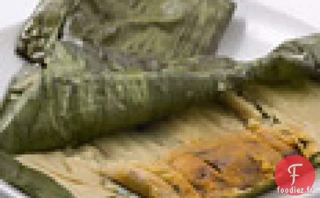 Tamales de Dinde avec Mole Negro