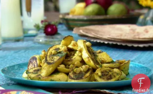 Courge d'Été au Beurre de Curcuma