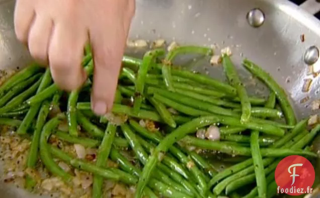 Haricots verts aux Échalotes