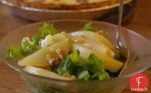 Salade de Prosciutto et Poires Caramélisées et Noix