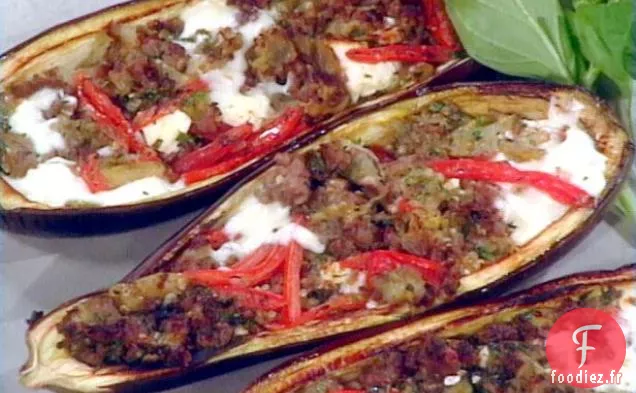 Aubergines Farcies À La Grecque