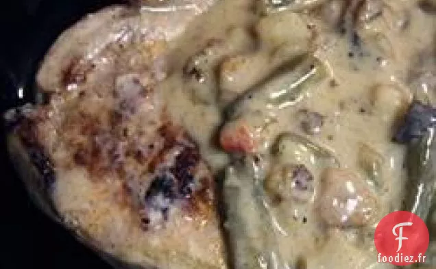 Côtelettes de Porc O'Brien avec Sauce Crémeuse