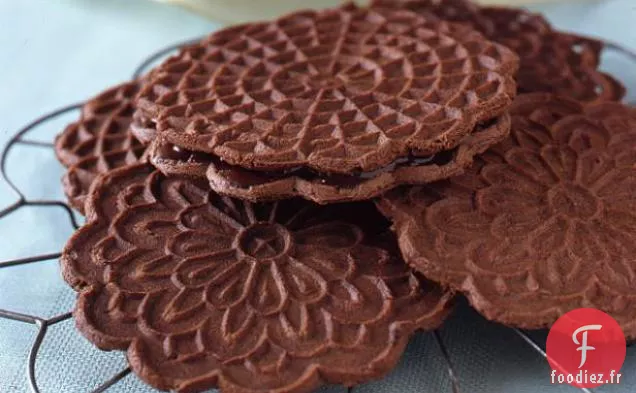 Pizzelle Au Chocolat Et Menthe Poivrée