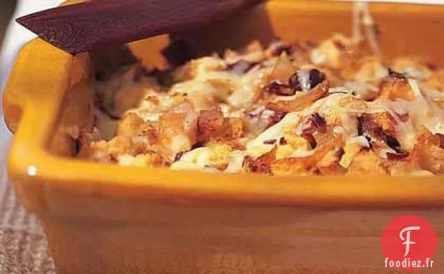 Strates d'Oignons Dorés au Gruyère et au Prosciutto