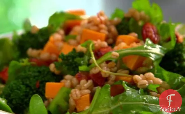 Salade de Paprika Fumé au Brocoli et à l'Orge