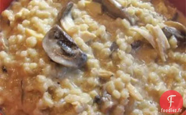 Risotto aux Champignons au Poulet et à l'Orge