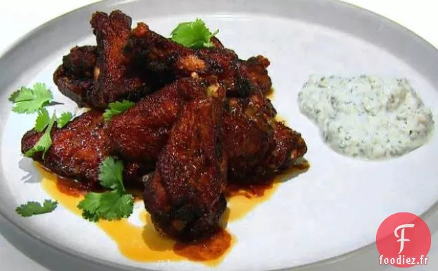 Ailes de Poulet Chili Rouge avec Glaçage au Miel Chipotle