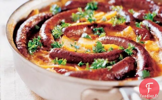 Saucisses de Merguez aux Pommes de Terre Festonnées