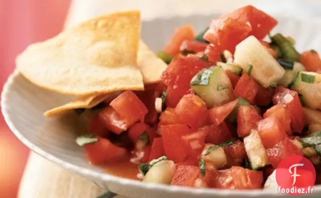 Salade de Gaspacho à la Vinaigrette aux Tomates