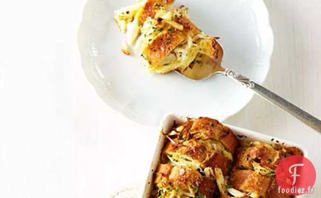 Pouding au Pain de Crabe au Beurre