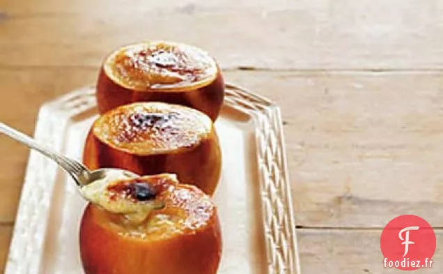 Pêches et Crème Brûlée