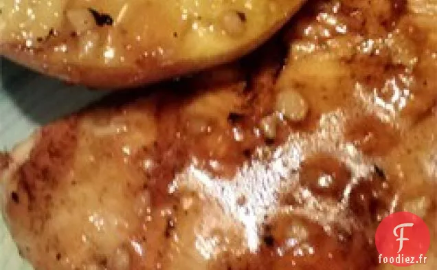 Poulet Grillé à la Sauce aux Pêches