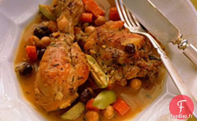 Poulet Braisé Aux Olives