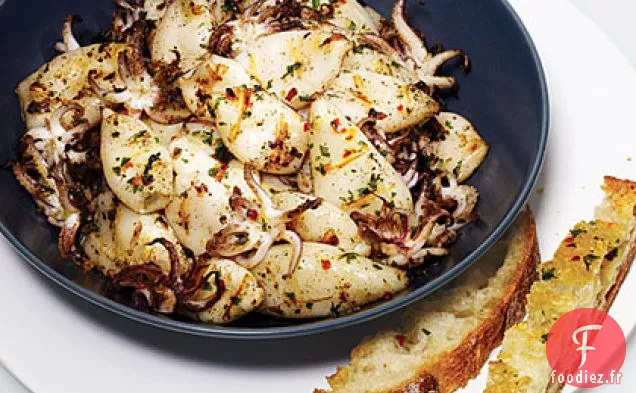 Calamars Grillés Marinés