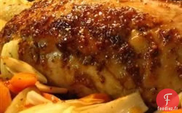 Rôti de Porc avec Glaçage à l'Érable et à la Moutarde