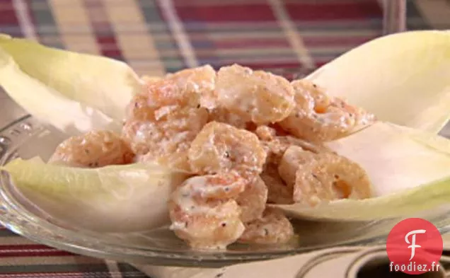Crevettes de Roche avec Sauce Crémeuse Épicée
