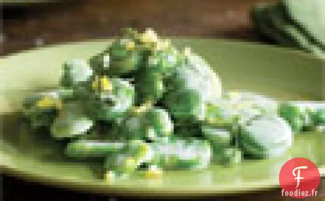 Fèves à la Crème Fraîche et à la Menthe
