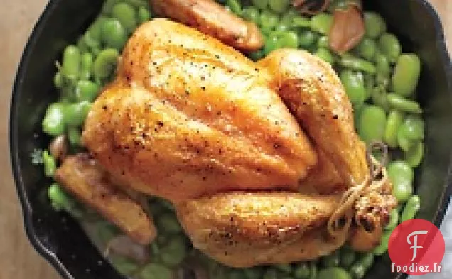 Poulet Rôti Aux Fèves