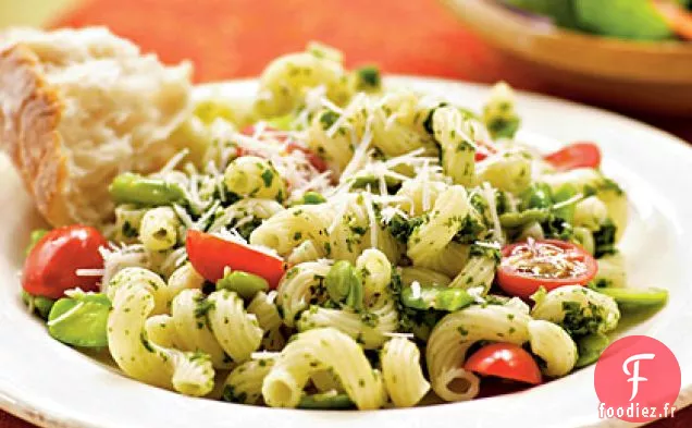 Fèves au Pesto et Cavatappi