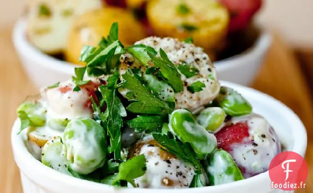 Salade De Pommes De Terre Aux Fèves