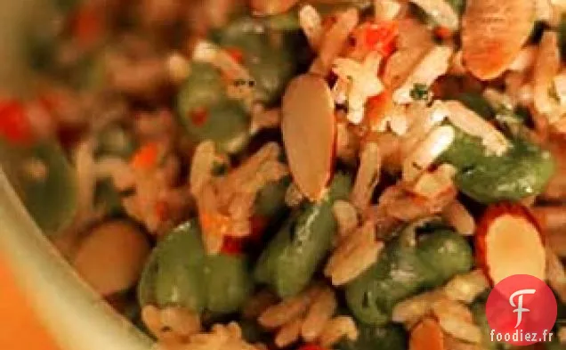 Salade De Fava Et Riz À La Vinaigrette Fines Herbes
