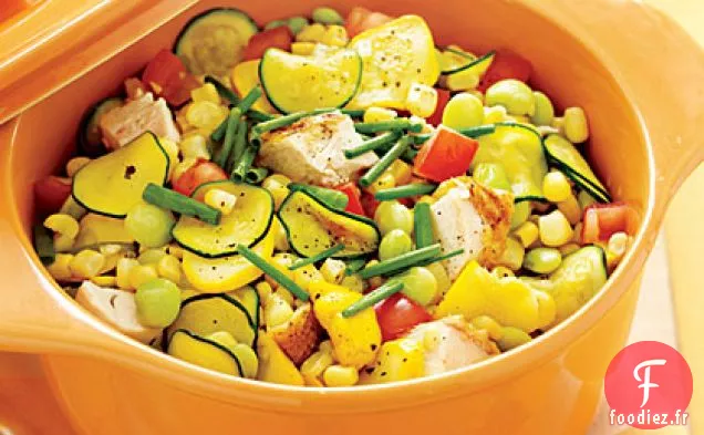 Ragoût de Poulet et de Légumes d'été
